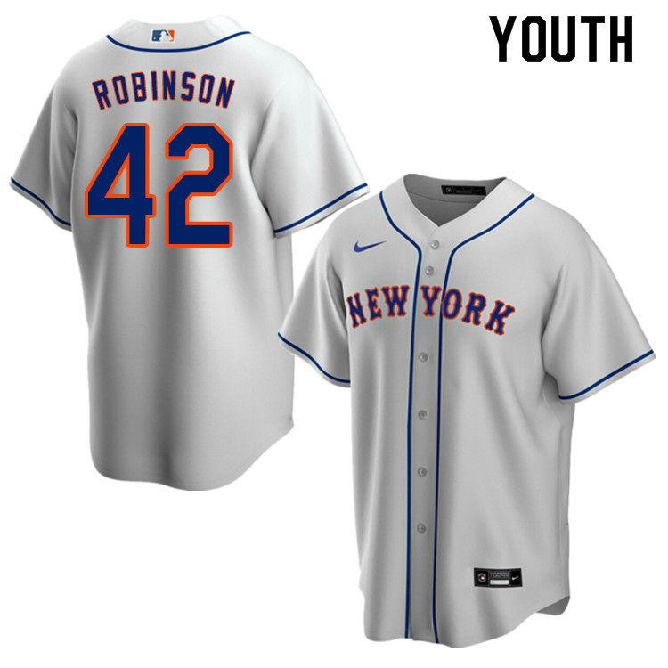 Nike Youth #42 Jackie Robinson New York Mets Baseball Jerseys Sale-Gray